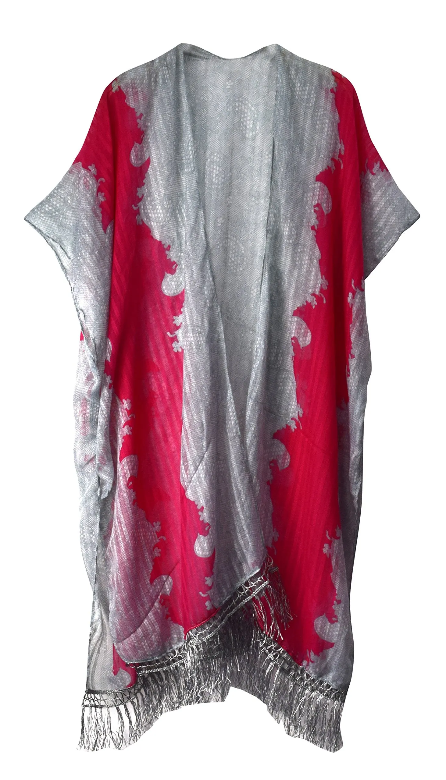 Vintage Kimono Tie Dye Robe Lightweight Cardigan Summer Poncho