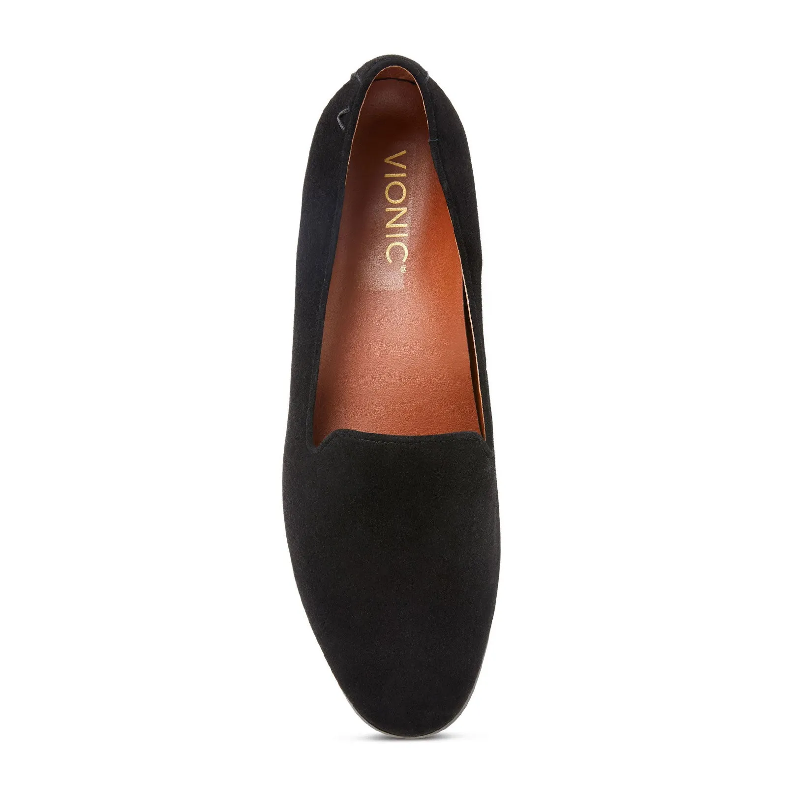 Vionic Willa Slip On Loafer (Women) - Black Suede