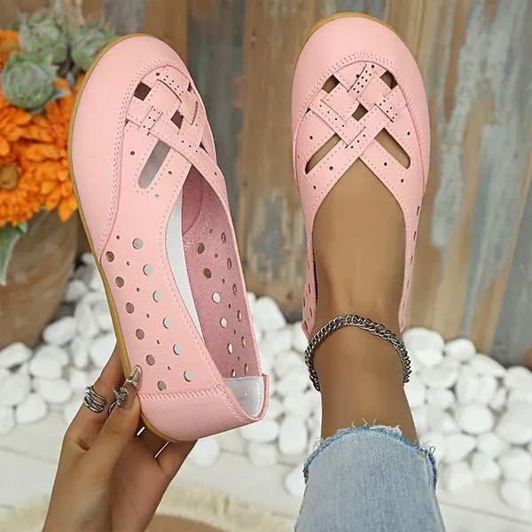 Women's Hollow-Out Loafers 50421775C
