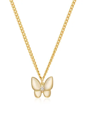 Women's Necklace with Statement Butterfly Pendant