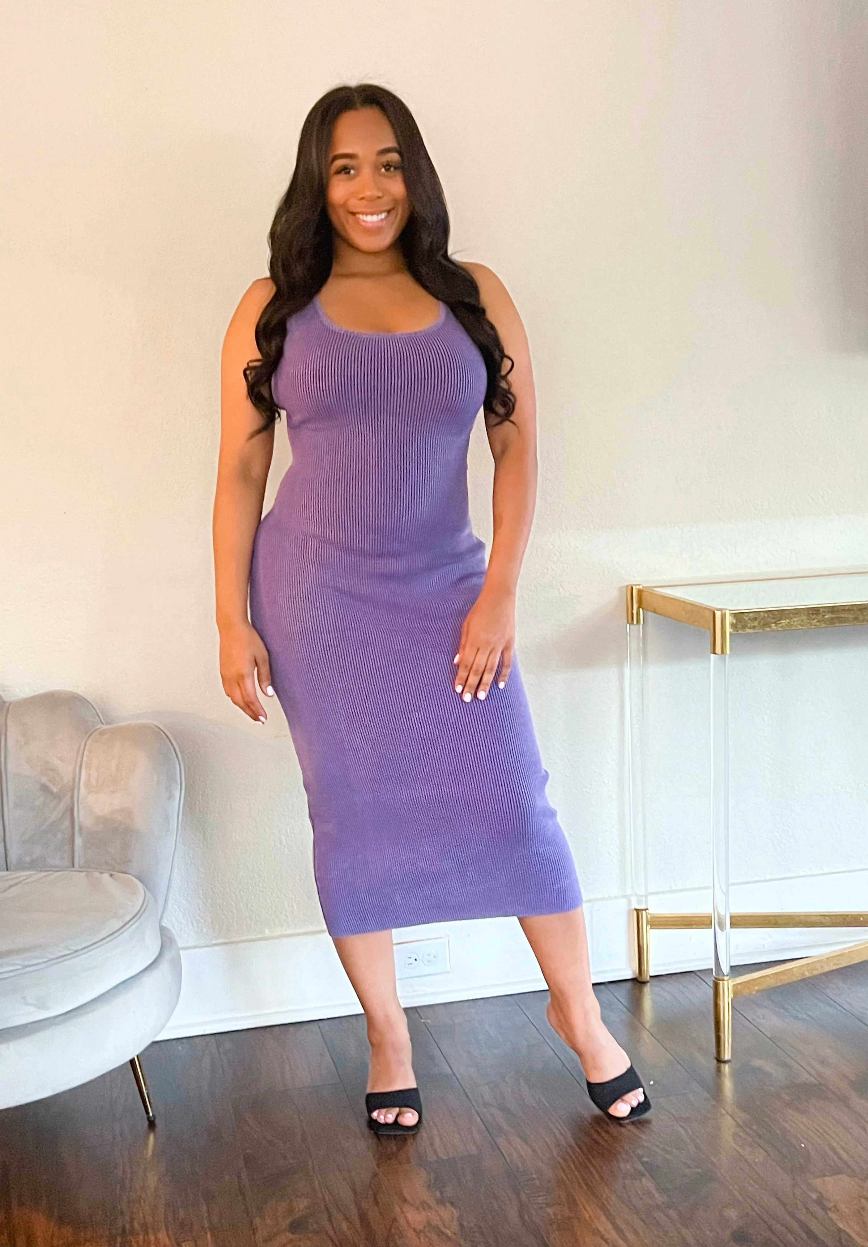 Yoko Mineral Wash Midi Dress