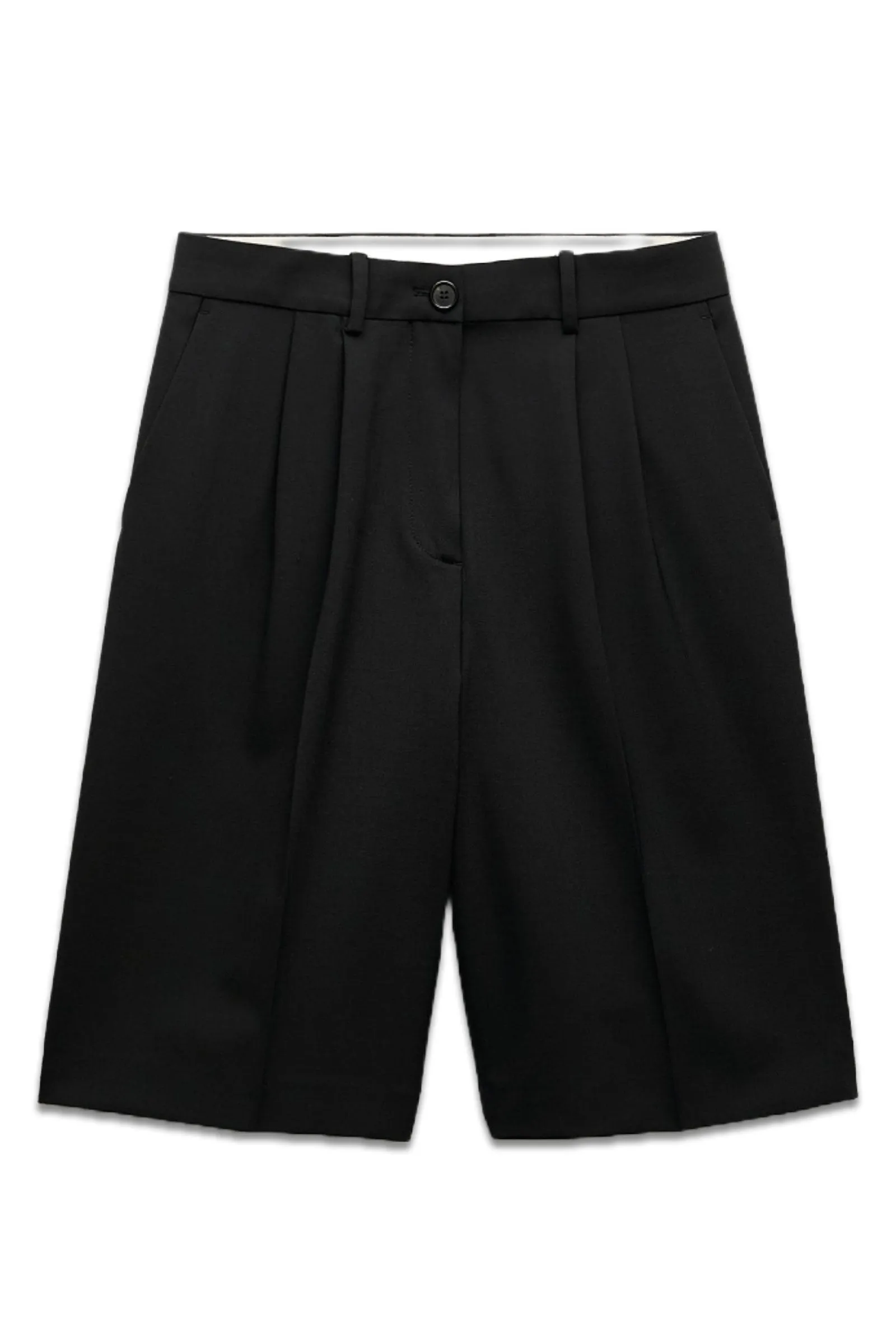 ZW Collection Long Wool Blend Bermuda Shorts